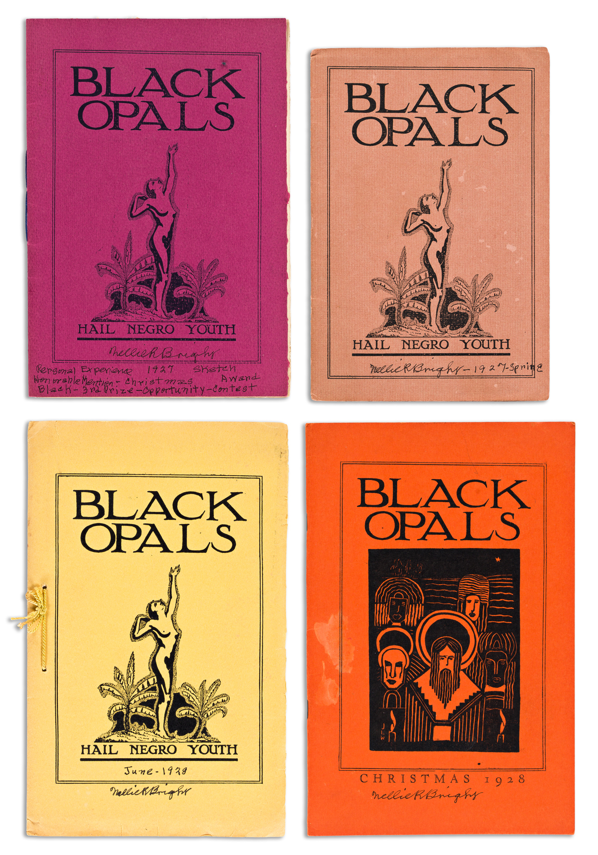 (LITERATURE.) 4 issues of Black Opals, the legendary limited-edition literary journal.